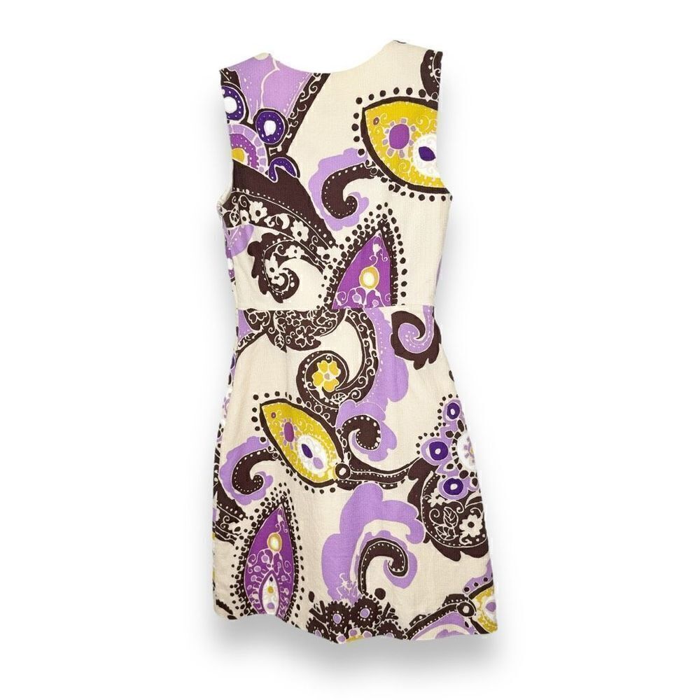 Kate Spade Keiran Dress Hydrangea Moroccan Paisley Cotton Sheath Women’s Size 2 - Picture 8 of 16